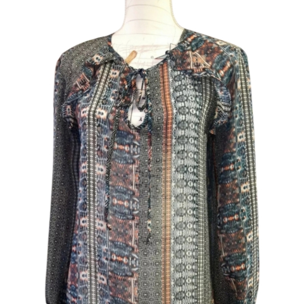Size S BCBG maxazria sheer dress Blouse